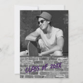 Uitnodigingen van de Graduation Party [Paars] (Voorkant)