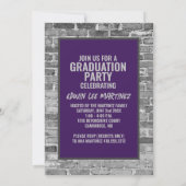 Uitnodigingen van de Graduation Party [Paars] (Achterkant)