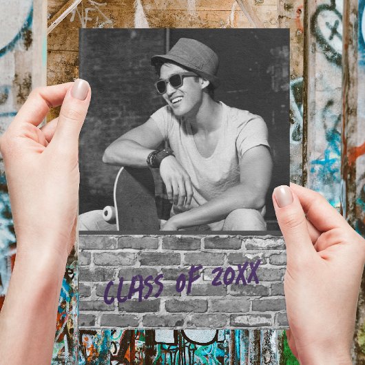 Uitnodigingen van de Graduation Party [Paars]