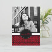 Uitnodigingen van de Graduation Party [Rood] (Staand voorkant)