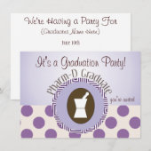Uitnodigingen van de Graduation Party van de apoth (Voorkant / Achterkant)