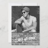 Uitnodigingen van de Graduation Party [Wit] (Voorkant)