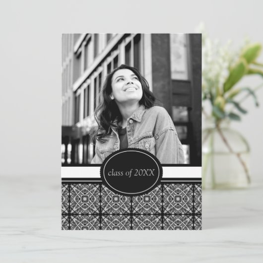 Uitnodigingen van de Graduation Party [Zilver] (Staand voorkant)