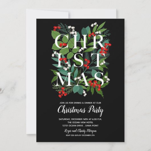 Uitnodigingen van de Griekse partij Elegant CHRIST (Voorkant)