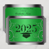 Uitnodigingen van de Groene & Zilveren Lijst Gradu (Voorkant / Achterkant)