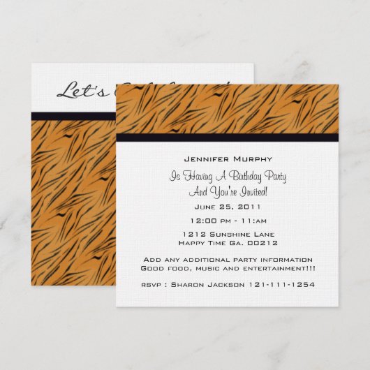 Uitnodigingen van de grootste drukkerij (Voorkant / Achterkant)