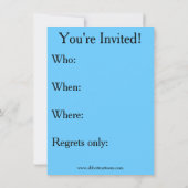 Uitnodigingen van de Groundhog Day Humor Party (Achterkant)