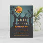 Uitnodigingen van de Halloween-partij op het hoofd (Staand voorkant)