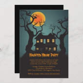 Uitnodigingen van de Halloween-partij op het hoofd (Voorkant / Achterkant)