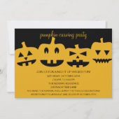 Uitnodigingen van de Halloween Pumpkin Carving Par (Voorkant)