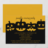 Uitnodigingen van de Halloween Pumpkin Carving Par (Voorkant / Achterkant)