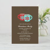 Uitnodigingen van de hete Cacao-feestdag (Staand voorkant)