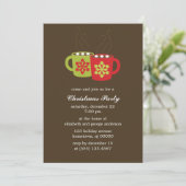 Uitnodigingen van de hete Cacao-feestdag (Staand voorkant)