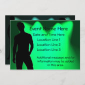 Uitnodigingen van de hete Kerel (Voorkant / Achterkant)