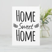 Uitnodigingen van de Home Sweet Home Housewarming  (Staand voorkant)