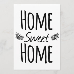 Uitnodigingen van de Home Sweet Home Housewarming 