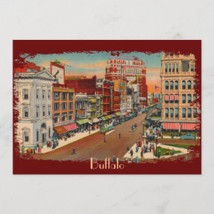 Uitnodigingen van de  hoofdstraat Buffalo Party