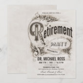 Uitnodigingen van de hoogste  Pensioenpartij (Voorkant / Achterkant)