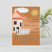 Uitnodigingen van de House Warming Party (Staand voorkant)