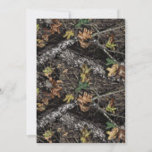 Uitnodigingen van de Hunting Camo + Chalk Engagmen (Achterkant)