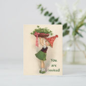 Uitnodigingen van de Ierse partij (Staand voorkant)