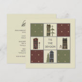 Uitnodigingen van de jaarlijkse "Buurvakantie" (Voorkant / Achterkant)