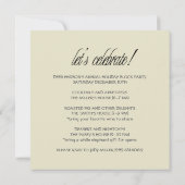 Uitnodigingen van de jaarlijkse "Buurvakantie" (Achterkant)