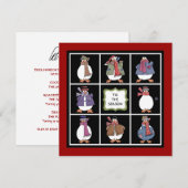 Uitnodigingen van de jaarlijkse "Buurvakantie" (Voorkant / Achterkant)