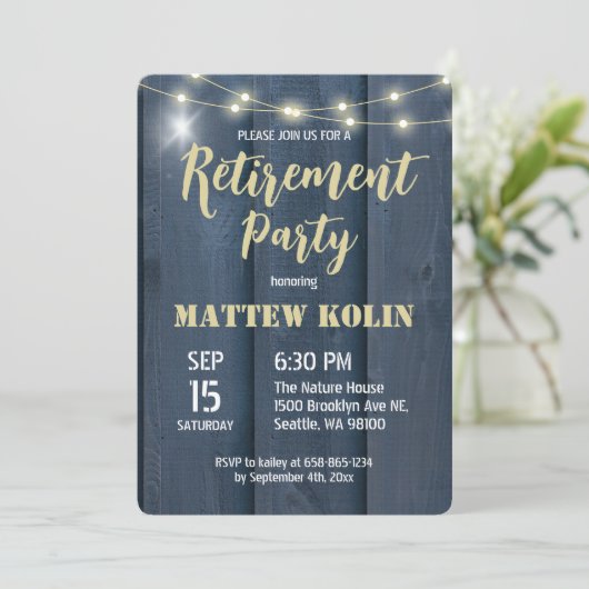 Uitnodigingen van de  Kaarten van de regeringspart (Staand voorkant)