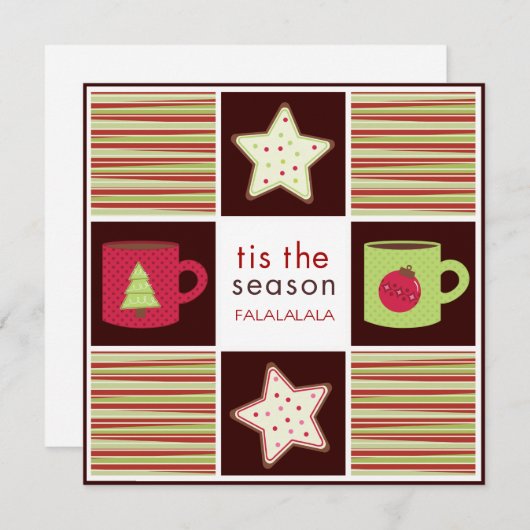 Uitnodigingen van de Kerst Koekjespartij van de Ui (Voorkant / Achterkant)