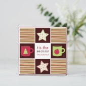 Uitnodigingen van de Kerst Koekjespartij van de Ui (Staand voorkant)