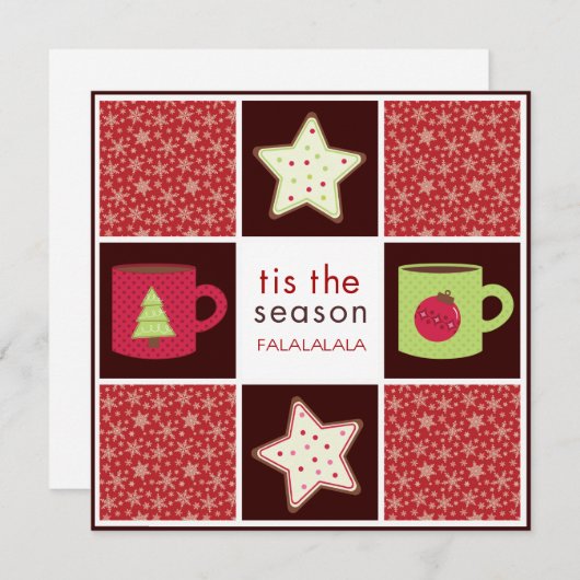 Uitnodigingen van de Kerst Koekjespartij van de Ui (Voorkant / Achterkant)