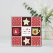 Uitnodigingen van de Kerst Koekjespartij van de Ui (Staand voorkant)