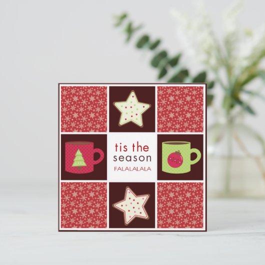 Uitnodigingen van de Kerst Koekjespartij van de Ui (Staand voorkant)