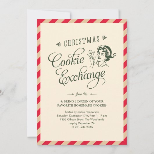 Uitnodigingen van de Kerst Koekjespartij van de Ui (Voorkant)