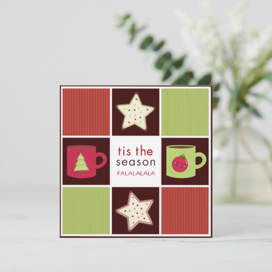 Uitnodigingen van de Kerst Koekjespartij van de Ui (Staand voorkant)