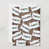 Uitnodigingen van de kerstpartij Pajama (Achterkant)