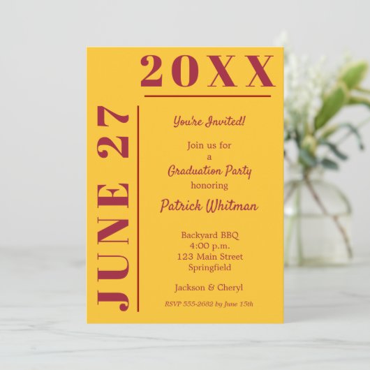 Uitnodigingen van de Krim en de Gouden Grijze Part (Staand voorkant)