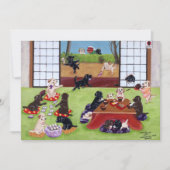 Uitnodigingen van de Labradors in het nieuwjaarsfe (Voorkant)