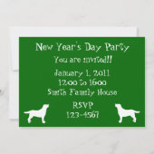 Uitnodigingen van de Labradors in het nieuwjaarsfe