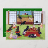 Uitnodigingen van de Labradors in het nieuwjaarsfe