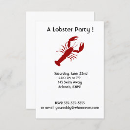 Uitnodigingen van de Lobster Party