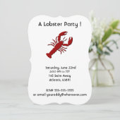 Uitnodigingen van de Lobster Party (Staand voorkant)