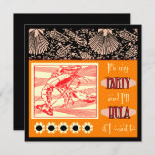 Uitnodigingen van de Lobster Retro Luau Hula (Voorkant / Achterkant)