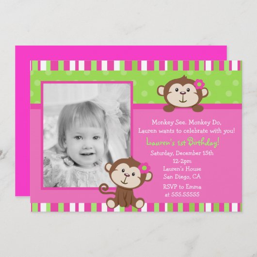 Uitnodigingen van de Maandag Partij (Voorkant / Achterkant)