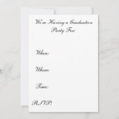 Uitnodigingen van de mannelijke verpleegkundige Gr (Achterkant)