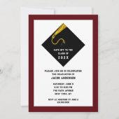Uitnodigingen van de Maroon Graduation Party (Voorkant)