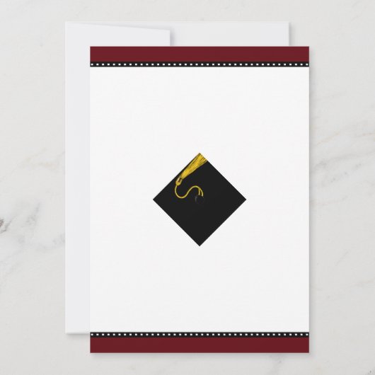 Uitnodigingen van de Maroon Graduation Party (Achterkant)