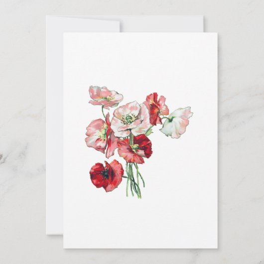 Uitnodigingen van de Memorial Service | Waterverf  (Achterkant)