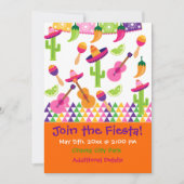 Uitnodigingen van de Mexicaanse partij Sombrero Sa (Voorkant)